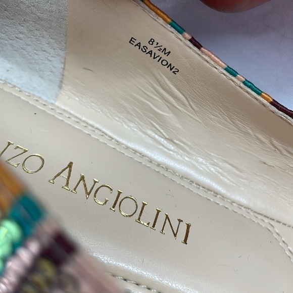 NWOB. ENZO ANGIOLINI Glitter Rhinestone Studded Flats. 8.5M. - Picture 7 of 13